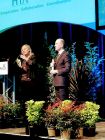 Sir Terry Leahy with presenter Daisy McAndrew